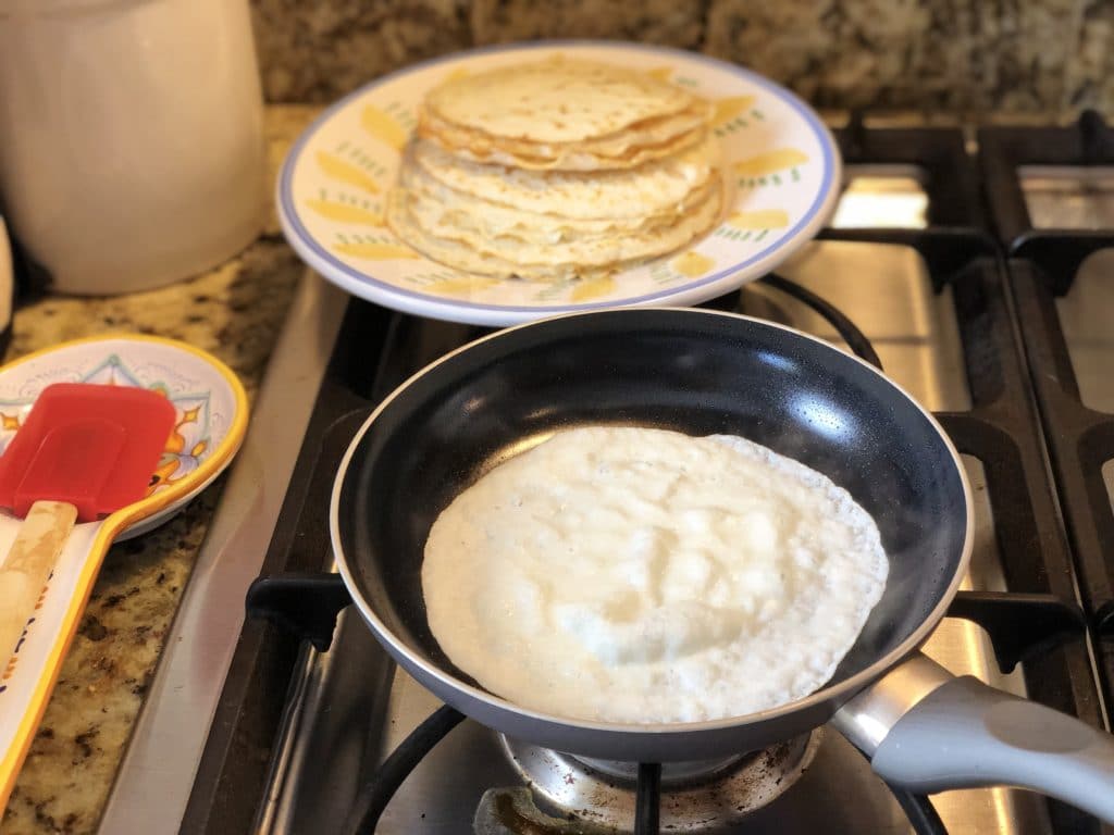 Cooking low carb tortillas