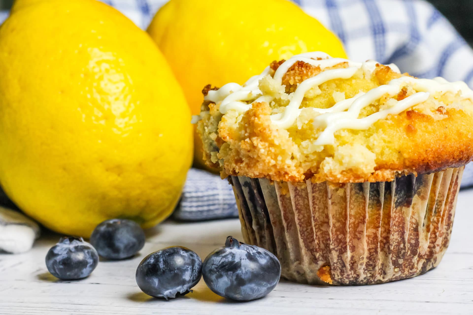 Keto Lemon Blueberry Muffins