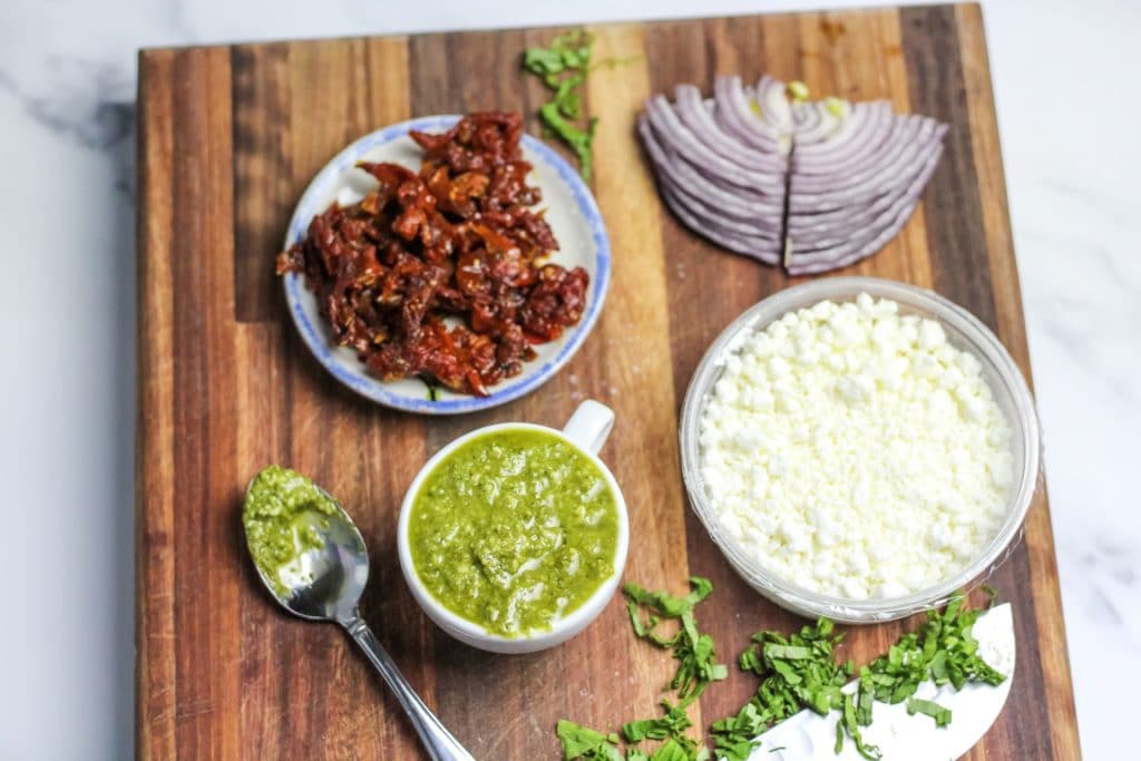 Portobello Pesto Pizzas Toppings