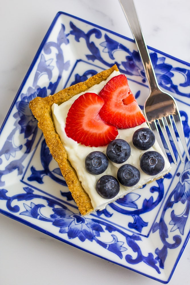 Low Carb 4th of July Cheesecake