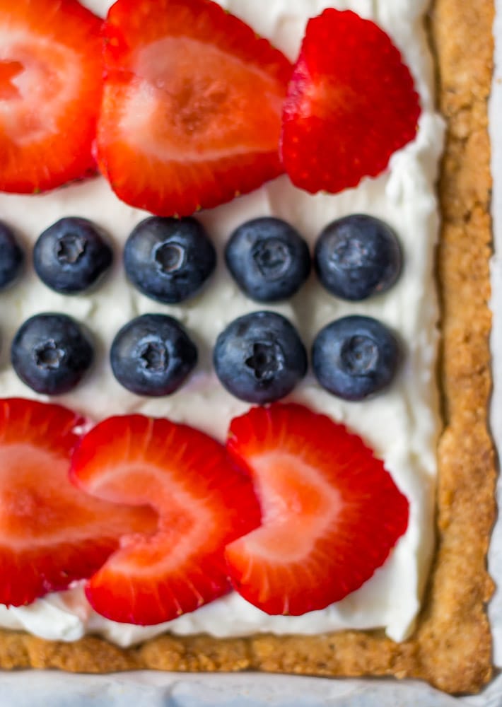 Low Carb 4th of July Cheesecake