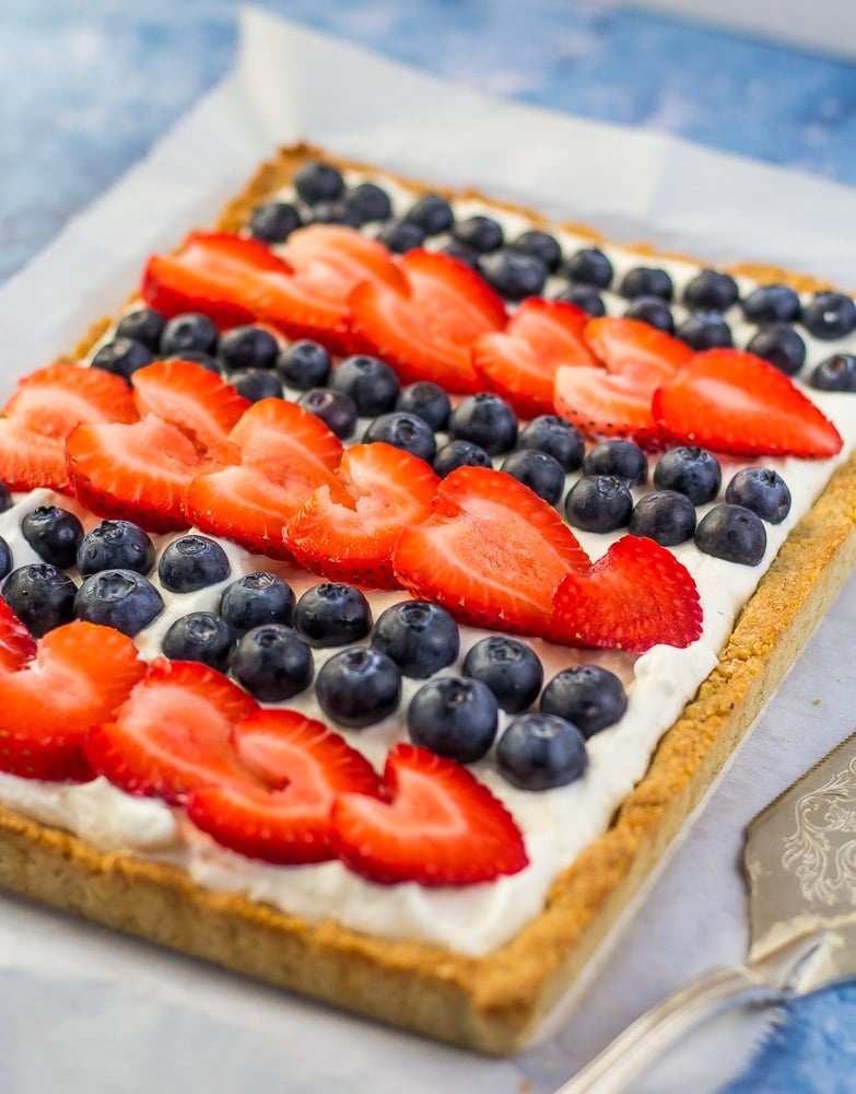 Low Carb 4th of July Cheesecake