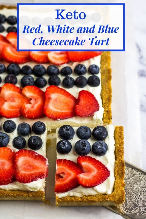 Low Carb 4th of July Tart