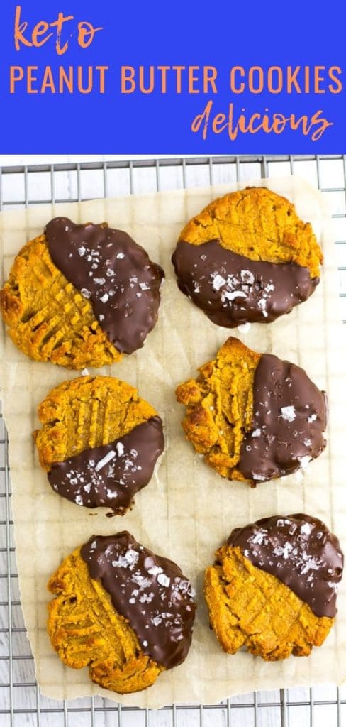 Peanut Butter Cookies dipped in chocolate