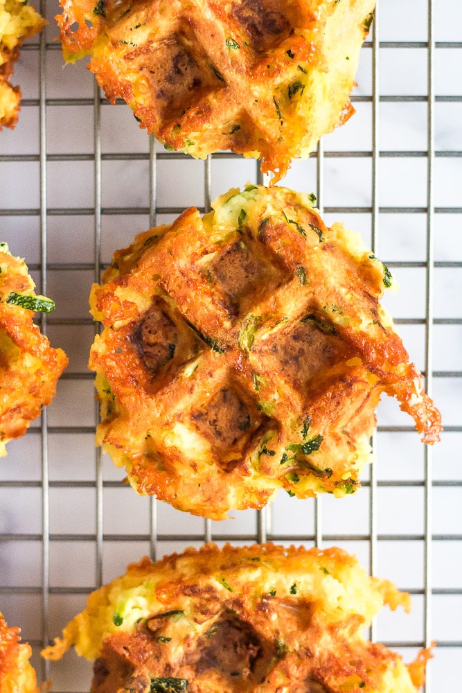 Low Carb Zucchini Waffles